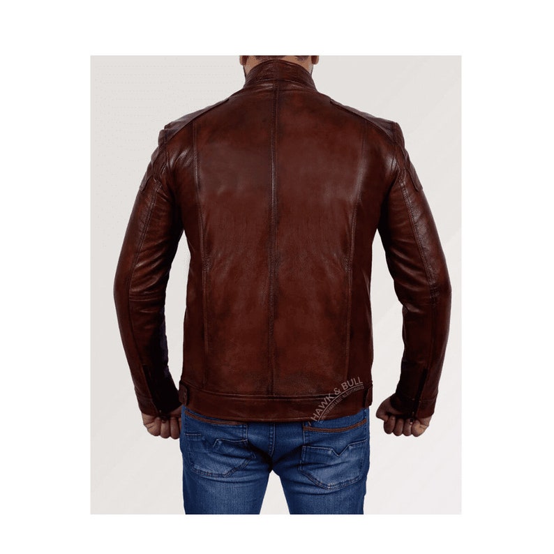 Vintage Leather Motorcycle Jacket Brown Leather Motorcycle Jacket Leather Motorcycle Jacket Brown Biker Jacket Motorcycle Jackets For Men