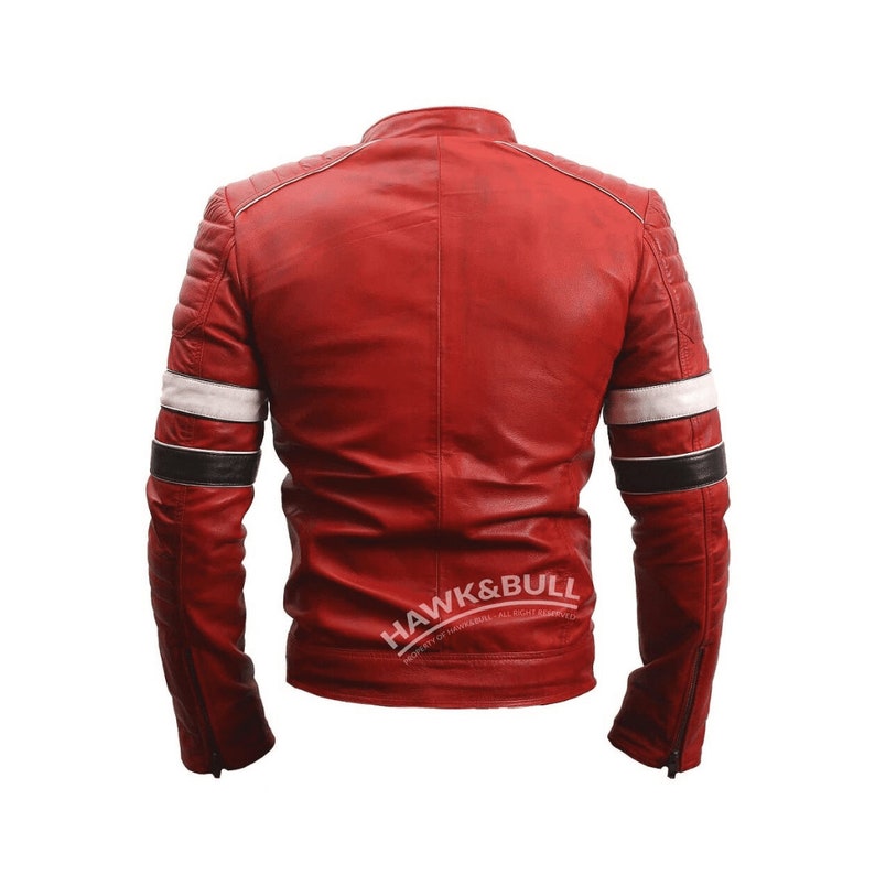 Leather Motorcycle Jacket Red Motorcycle Jacket Motorcycle Jackets For Men Leather Biker Jacket Mens Motorcycle Leather Jacket Mens