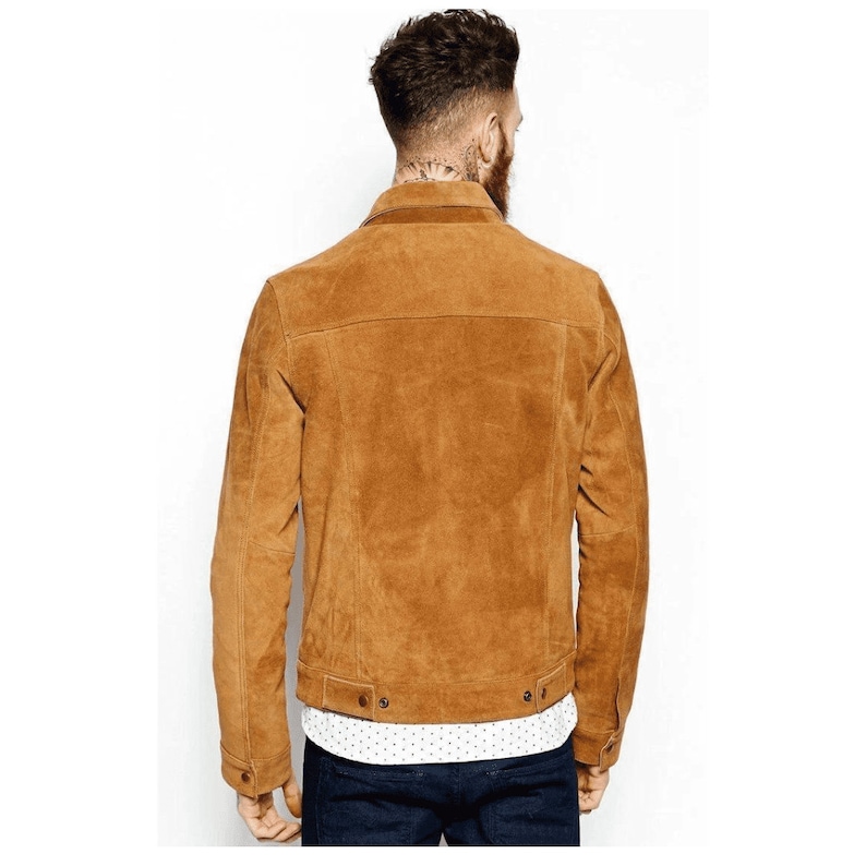 Brown Biker Jacket Mens Brown Suede Jacket Brown Biker Jacket Mens Brown Mens Suede Jacket Motorcycle Jackets For Men Bike Jackets For Men