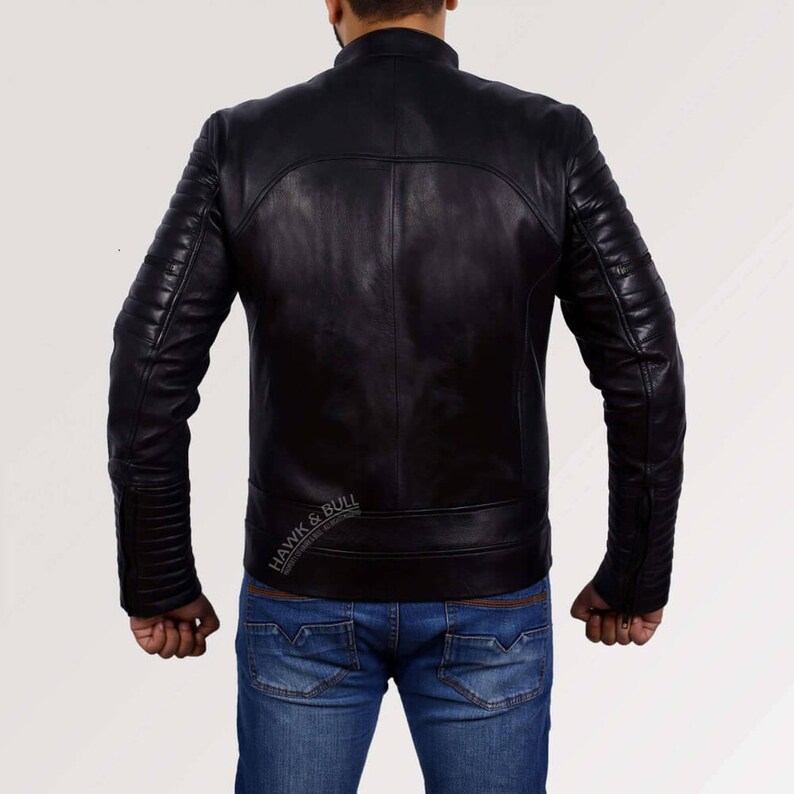 Leather Riding Jackets Black Leather Biker Jacket Motorcycle Jackets For Men Black Leather Motorcycle Jacket Motorcycle Racing Jacket