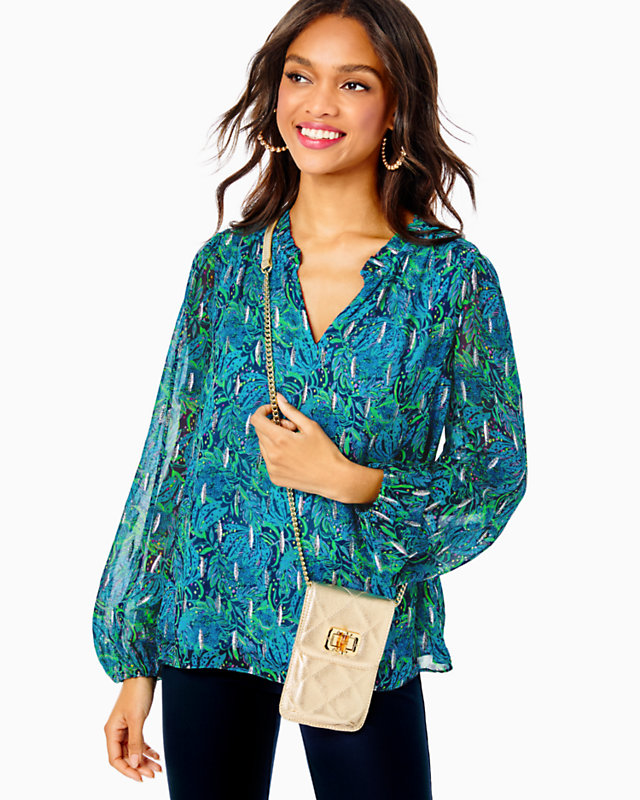 Quilted Lindley Leather Phone Crossbody