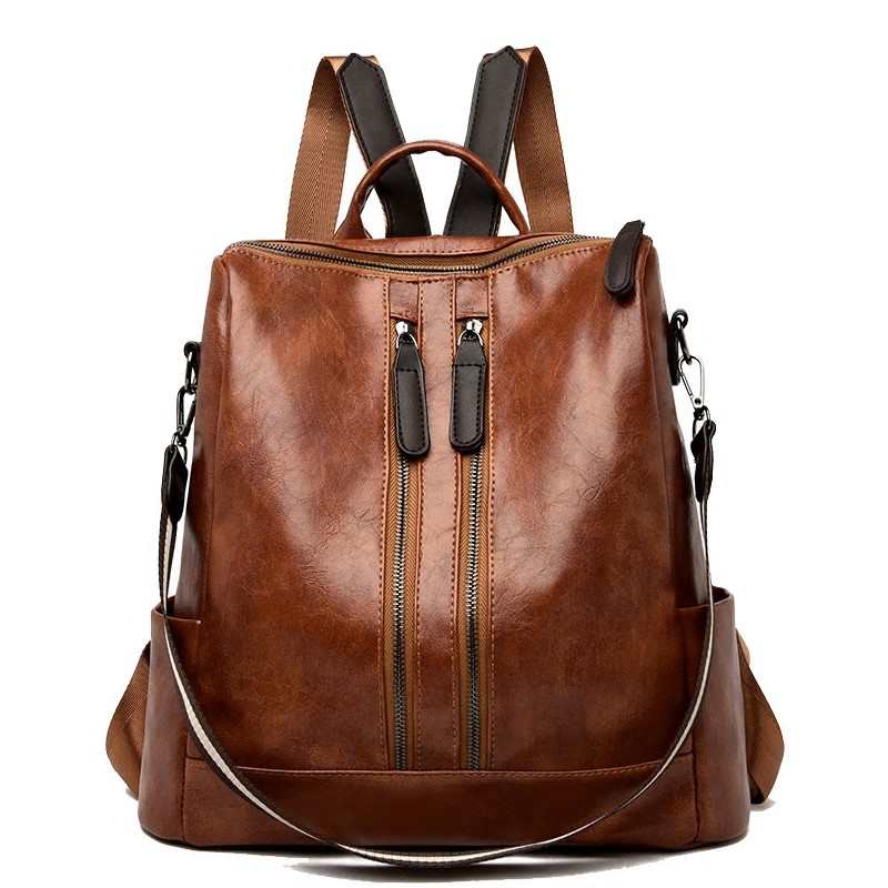 Wysokiej jakosci skorzany plecak kobiet 2020 nowe torby na ramie o duzej pojemnosci plecak podrozny torby szkolne dla dziewczynek Bagpack mochila
