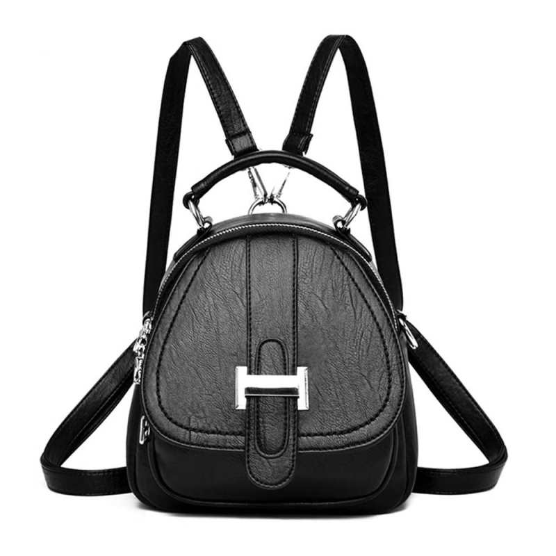 Moda maly plecak kobiety klamry pasa oryginalna skorzana portmonetka telefon komorkowy proste damskie wielofunkcyjne Bagpack dziewczecy tornister