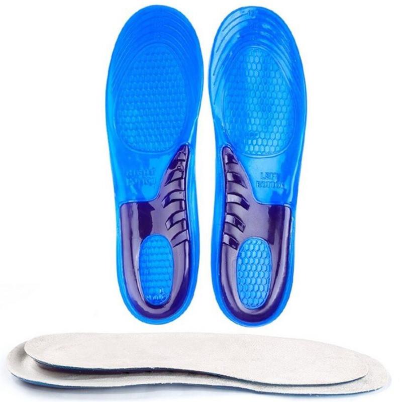 1 Pair Large Size Orthotic Arch Support Massaging Silicone Anti Slip Gel Soft Sport Shoe Insole Pad For Man Women insoles