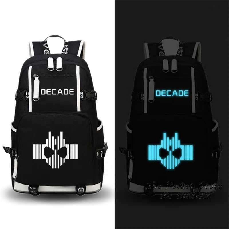 Wysokiej jakosci zamaskowany jezdziec Kamen Rider dekada czarodziej ostrze Kuuga plecak druk na plotnie plecak mezczyzni podrozny plecak na laptopa