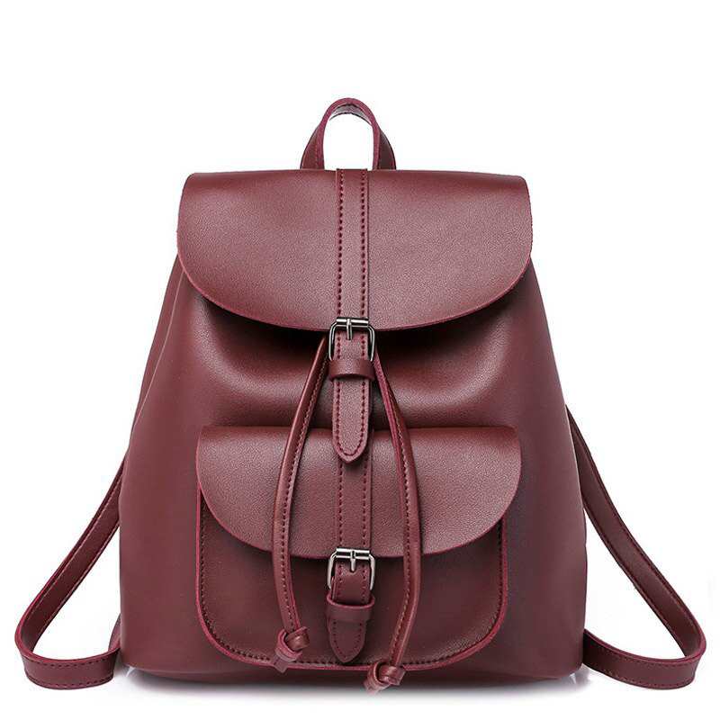 Plecak damski Vintage skorzany szkolny plecak ze sciagaczami czarny plecak marki torby na ramie dla nastoletnich dziewczat plecaki damskie XA23H