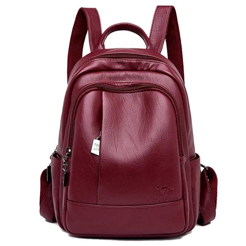 2021 kobiet skorzane plecaki damska torba na ramie plecak panie plecak Vintage torby szkolne dla dziewczynek plecak podrozny nowy