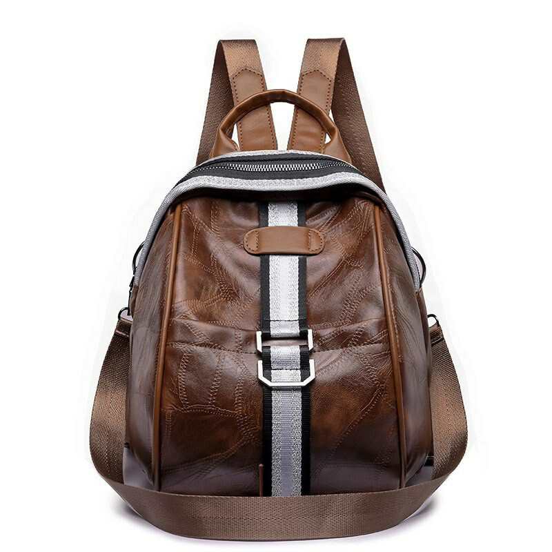 2021 kobiet PU skorzane plecaki kobiety projektant mody plecak czarny brazowy torba na ramie torby szkolne dla dziewczynek Mochilas XA727H