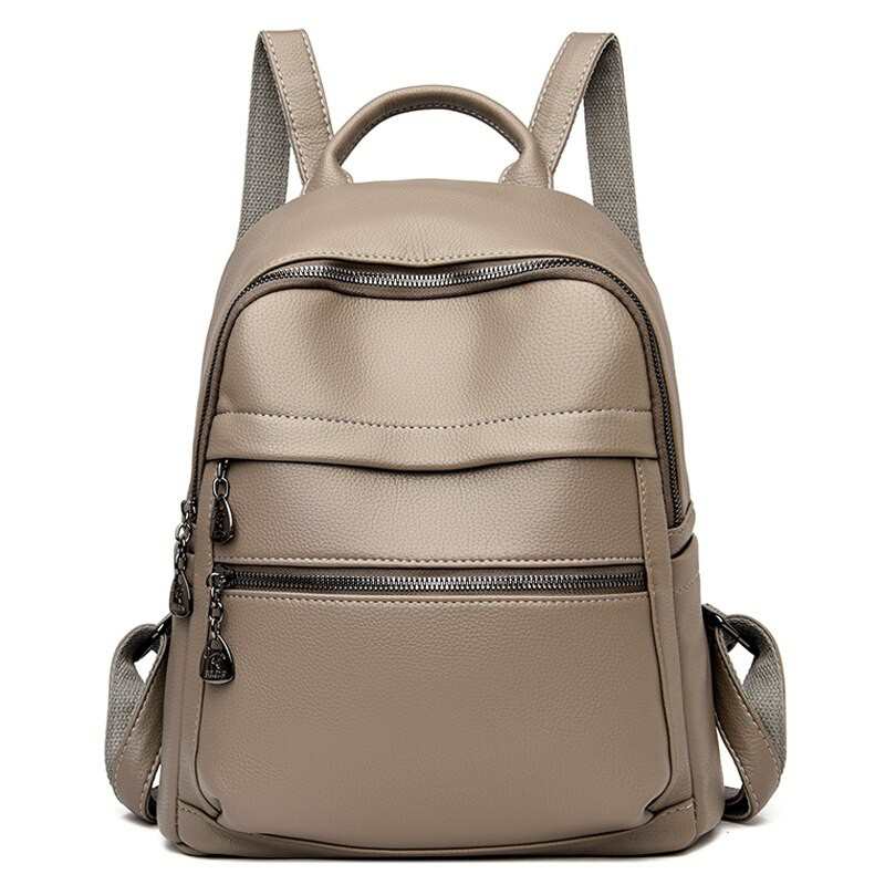 Modny plecak kobiety torebka miekkie skorzane plecaki damskie torby na ramie projektant plecak o duzej pojemnosci dla dziewczecy tornister