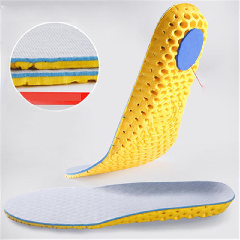 Memory Foam Insoles Sport Support Running Insert Mesh Deodorant Breathable Cushion For Feet Man Women Orthopedic Soles