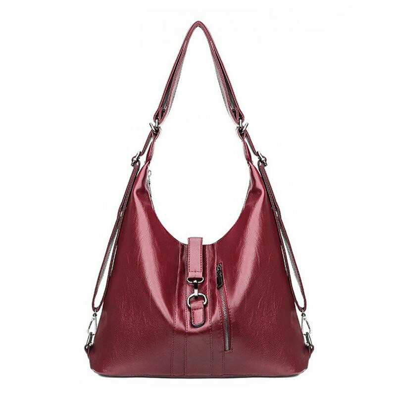 Torba kobieca PU skorzane torebki torby na zamek duza pojemnosc torby hobo torebka damska na ramie torby z paskiem wysokiej jakosci torby 2019 nowy