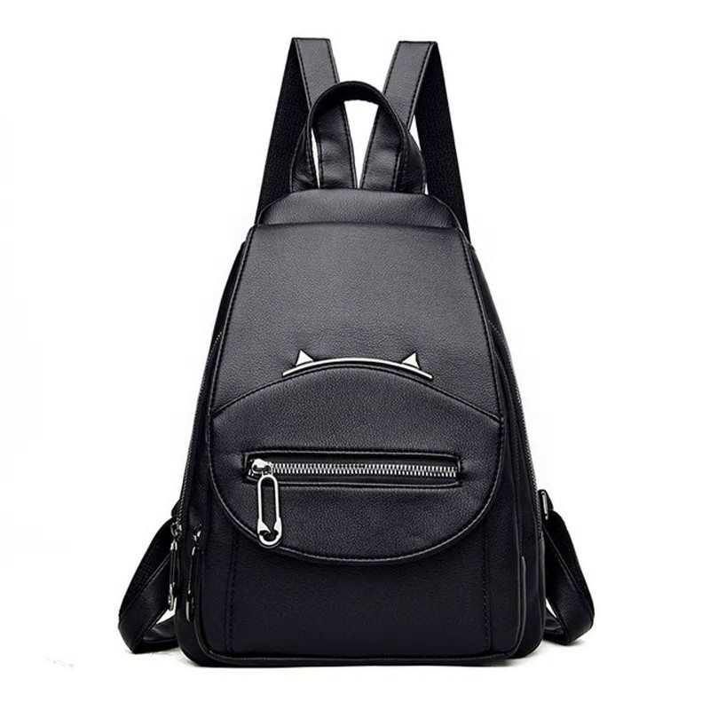 Jednokolorowy geometryczny designerski plecak dla kobiet torby szkolne dla nastoletnich dziewczat wysokiej jakosci plecak ze skory Pu Mochila