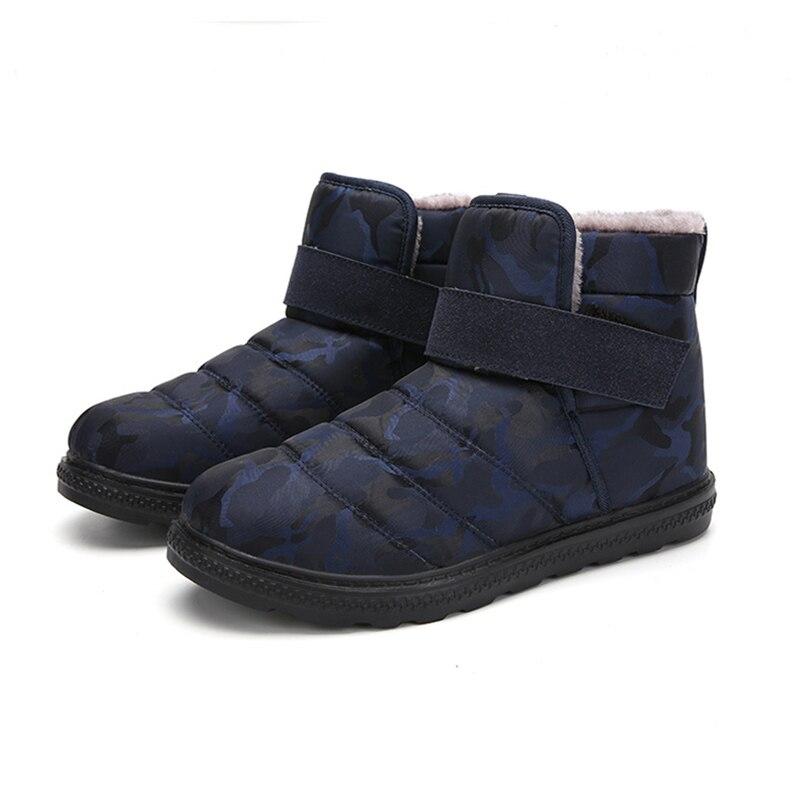 Waterproof Snow Boots Women Winter Women Cotton Boots Couple Plus Size Cotton Shoes Women Camouflage Velvet Snow Boots