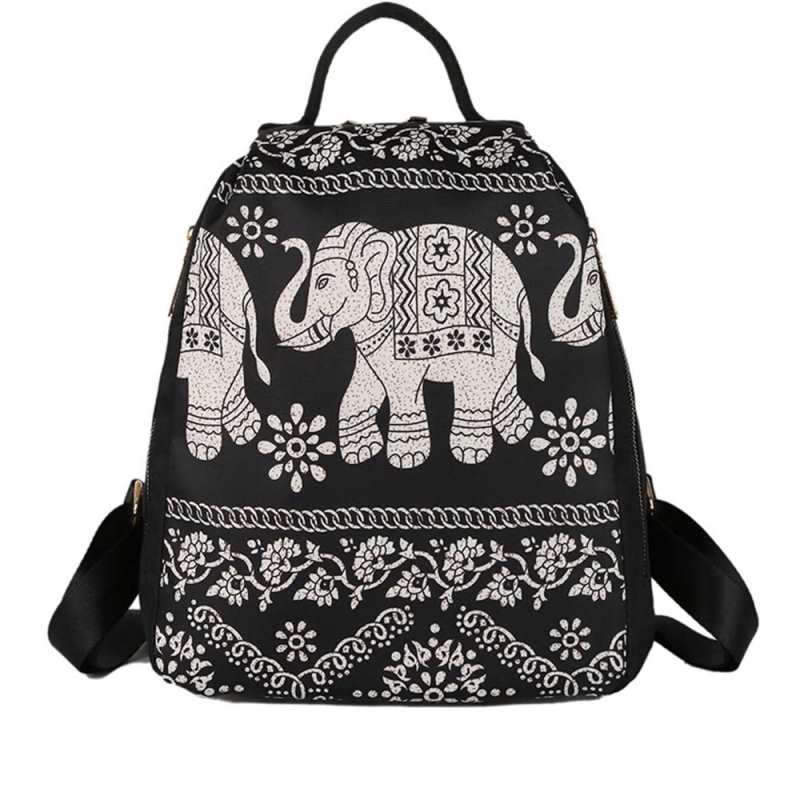 Moda wzor slonia projektant kobiet plecak wysokiej jakosci tkaniny Oxford kobiet torby podrozne 2021 nowa damska torba na ramie Sac