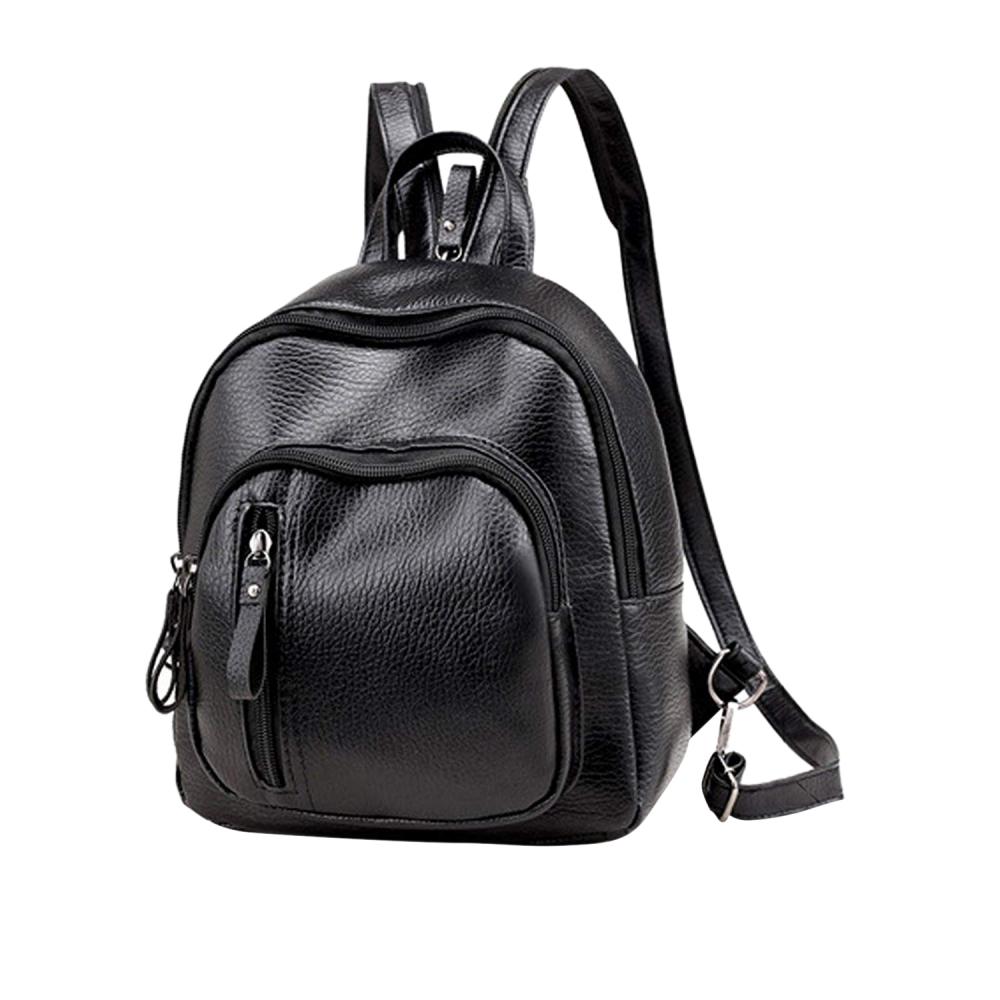 Mini Backpack, Classic Leather Travel Daypack Shoulder Bag for WOMEN Girls