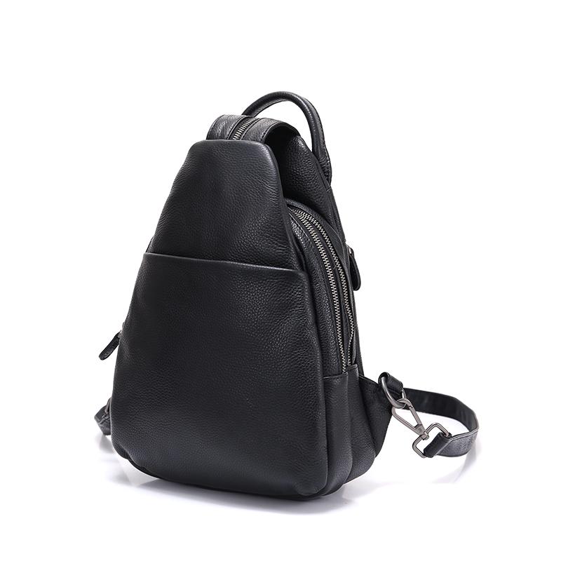 anti theft Travel Backpack WOMEN Bagpack Real Leather Messenger Chest Bag Fashion Backpack For Teenage Girls Sac A Dos Mochilas