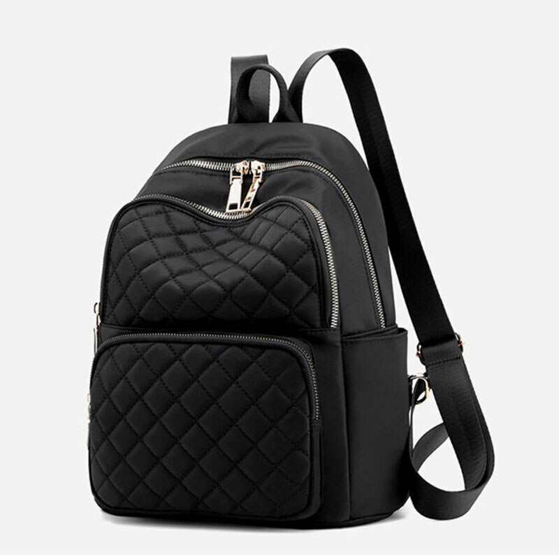 Marka Anti theft nowa wodoodporna moda plecak studencki diamentowa haftowana linia Trend podrozny podwojne plecy damskie torby ZL212