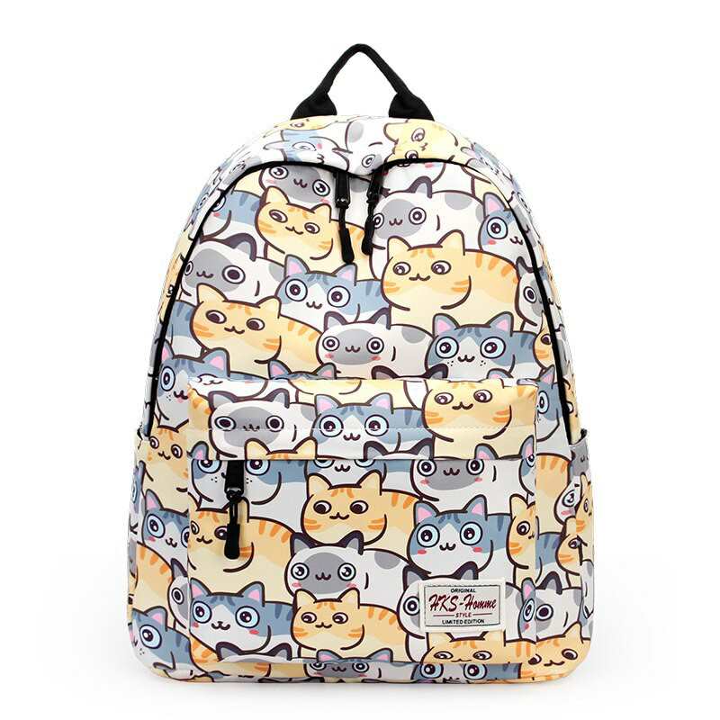 Fashion Girl tornister na studia Casual nowe proste damskie nadruki na plecaki Book Packbags dla nastoletniej torba podrozna na ramie plecak