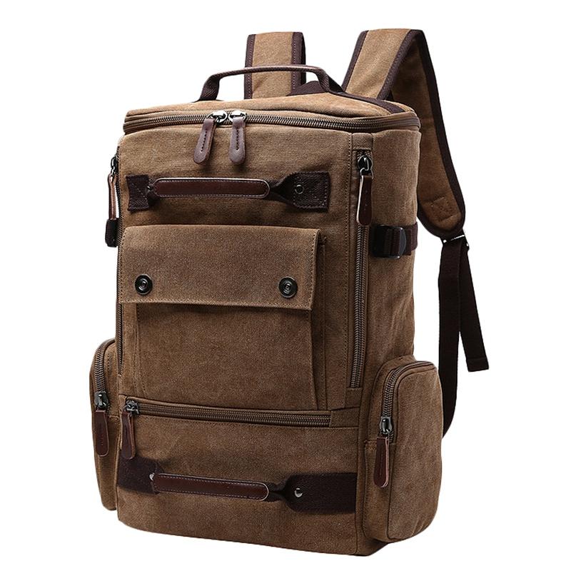 Men's Backpack Vintage Canvas Backpack School Bag Men's Travel Bags Large Capacity Backpack Laptop Backpack Bag
