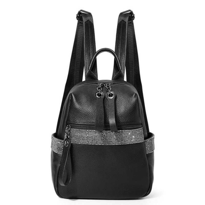 nowy 2021 plecak z prawdziwej skory dla kobiet diament moda maly plecak damski Casul plecak wysokiej jakosci plecak