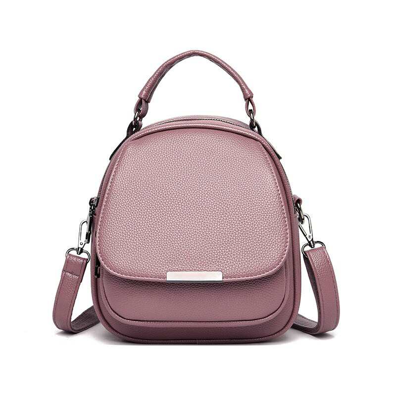 2021 nowych moda miekka skora projekt wysokiej jakosci Mini prosty maly plecak jednolity kolor panie Trend Retro dziewczyna tornister