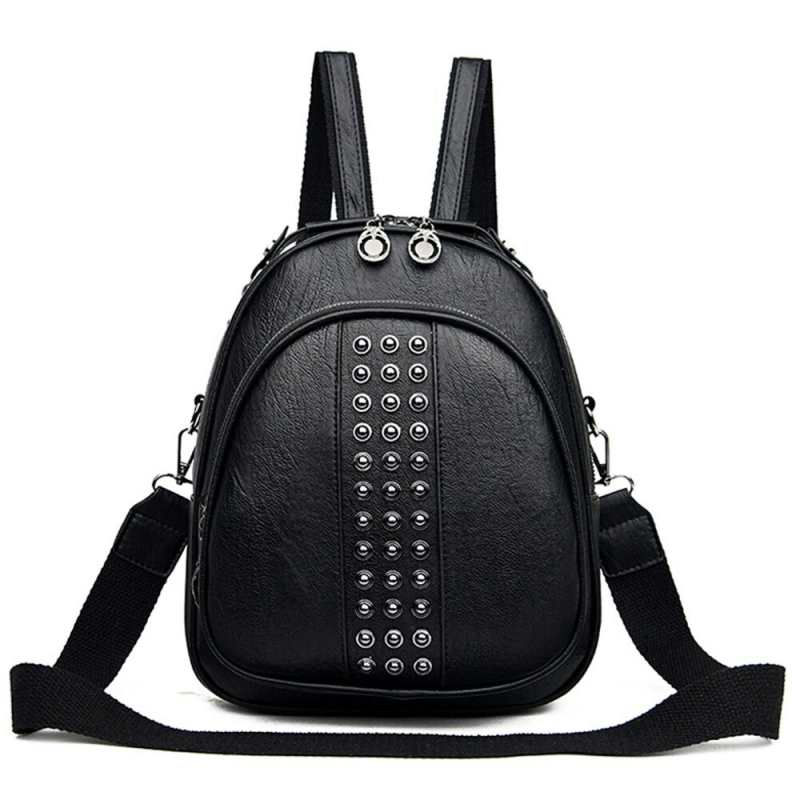 3 w 1 Mini plecaki dla kobiet moda nit Pu skora Sac a Dos Lady elegancka torba na ramie Casual Travel Mochila telefon torebka