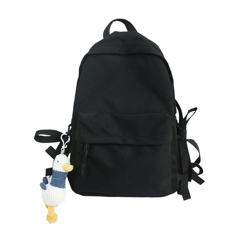 Men's and WOMEN 's Backpacks Solid Color High School Student Schoolbags Men's Travel Backpacks Waterproof Backpacks