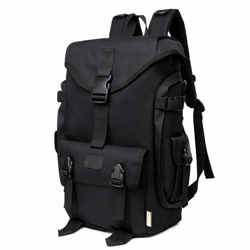 2020 New Fashion Outdoor Travel Black Backpack Men's Canti Theft Oxford Fabri Back Pack Waterproof Laptop BookBag