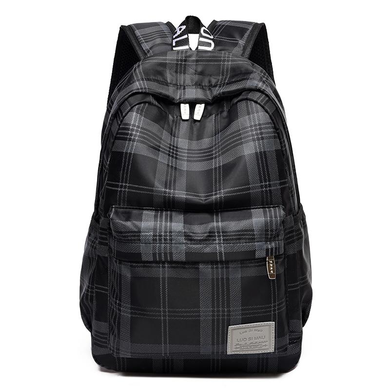 Grid Backpack Large Capacity Water Proof Nylon Leisure Or Travel Bag Brand High Quality Unsex Vintage Lane School Bag