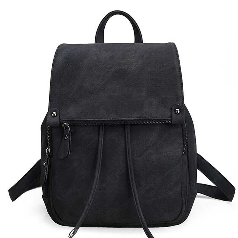 Plecak ze skory dla kobiet duze czarne sznurki plecaki dla nastolatek dziewczeta studenci tornister szare modne torby podrozne XA839H