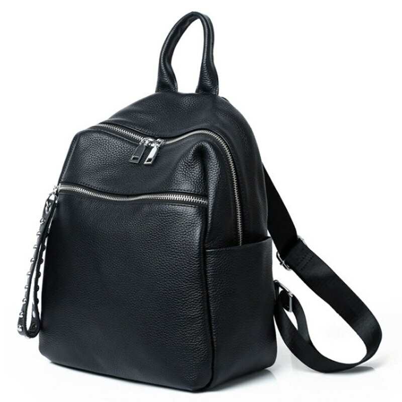 Simple Casual damski plecak miekka skora bydleca zenski plecak wysokiej jakosci damski plecak mlodziezowy tornister czarny