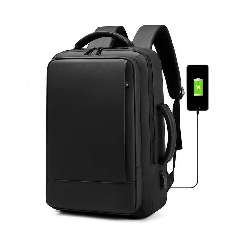 Duza pojemnosc meska plecak rozszerzony 15.6 cal Laptop biznesowy plecak moda torba podrozna plecak z ladowarka USB mezczyzna Mochila
