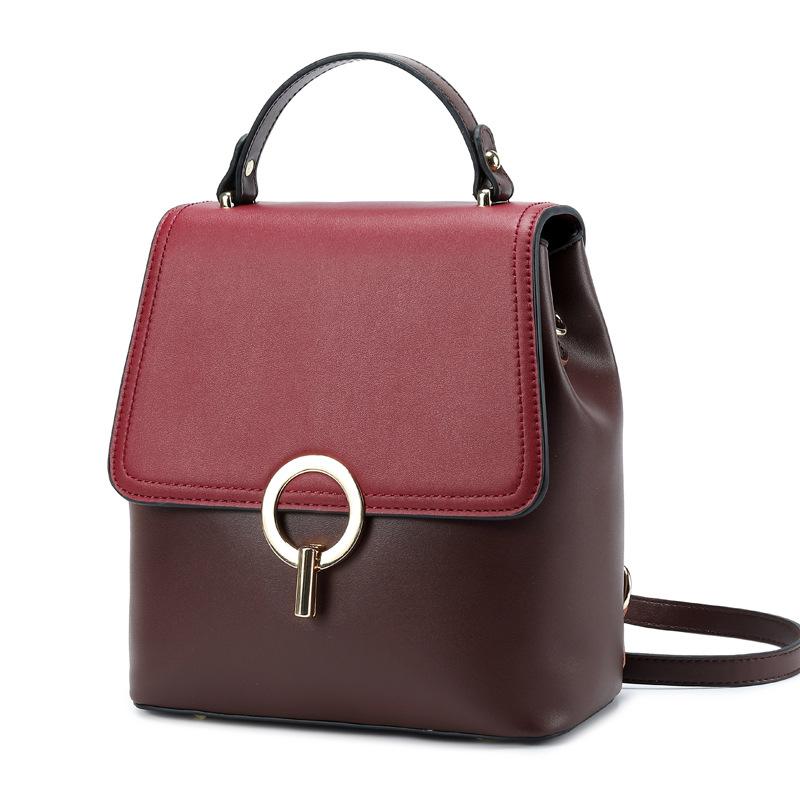 New WOMEN Genuine Leather Backpacks Female Shoulder Bag For Girls Casual Knapsack Travel Bags Real Cowhide Daypack Rucksack