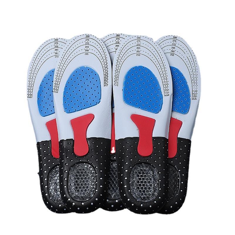 Unisex Silicone Sport Insoles Orthotic Arch Support Sport Shoe Pad Running Gel Insoles Insert Cushion for Walking Running Hiking