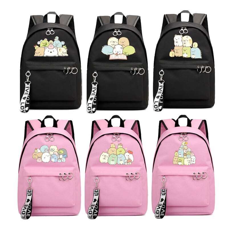 Goraca sprzedaz Sumikko Gurashi plecaki studenci tornister szkolny chlopcy dziewczeta plecak szkolny torba podrozna dla nastolatkow plecak Mochila dla kobiet
