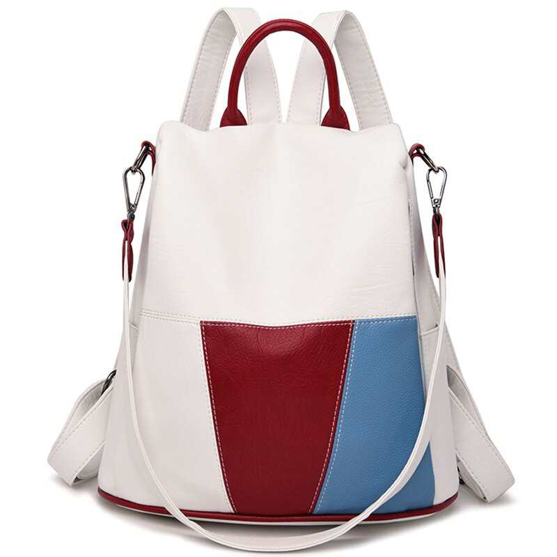 Modny plecak kobiet torba na ramie plecaki antykradziezowe torba podrozna miekka skora Bagpack o duzej pojemnosci torby szkolne dla dziewczynek