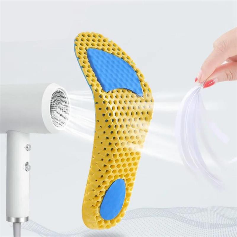 Memory Foam Insoles For Shoes Sole Mesh Deodorant Breathable Cushion Running Insoles For Feet Man Women Orthopedic Insoles