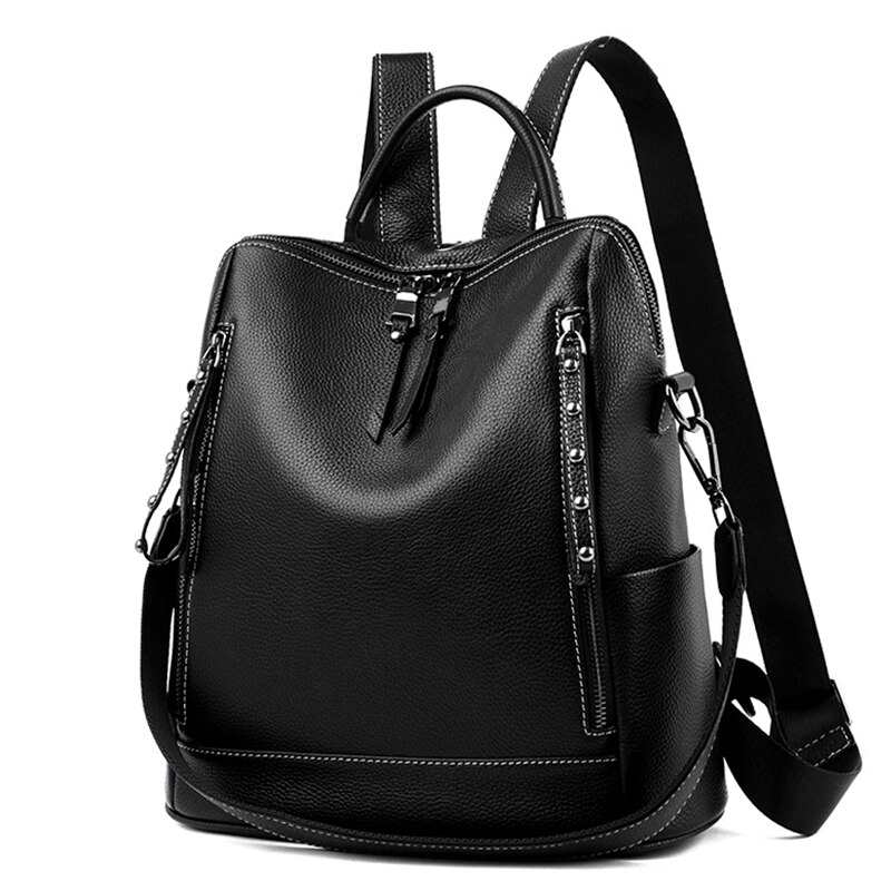 Plecak na co dzien kobiet prawdziwej skory plecaki dla kobiet torba na ramie prosty plecak duze torby szkolne dla nastoletnich dziewczat