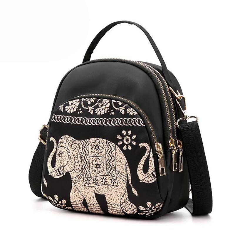 Yogodlns modny nowy nylonowy plecak dla kobiet wielofunkcyjna torba na ramie Crossbody drukowanie wodoodporny plecak Travel Lady Pack