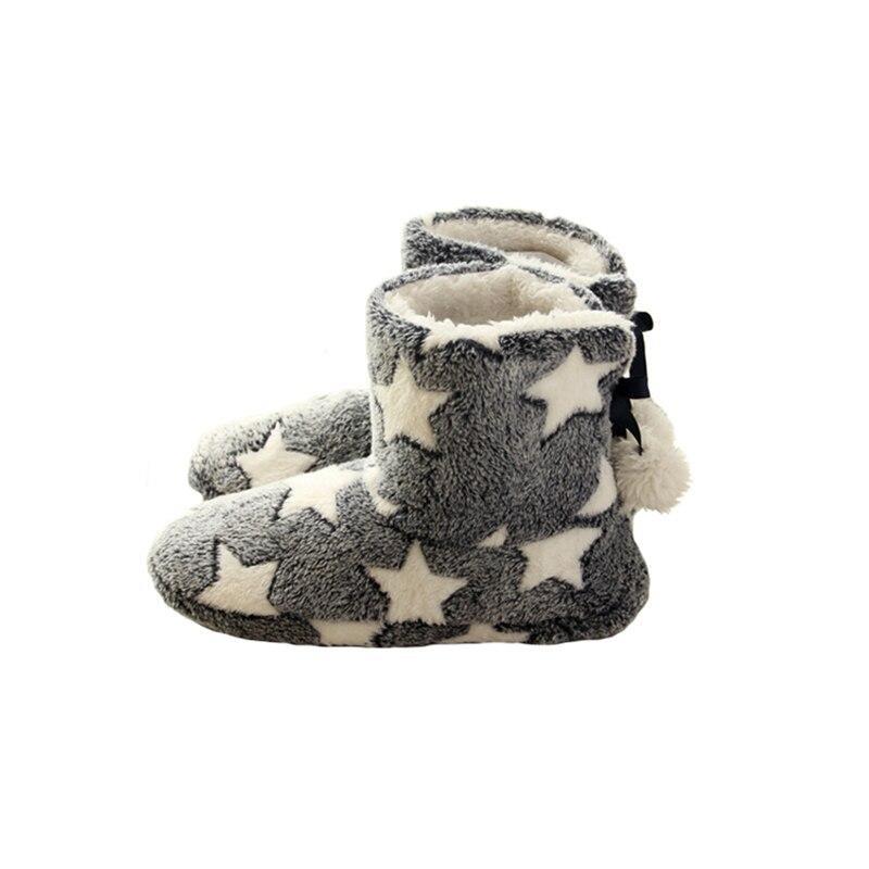 Cotton Slippers Winter New Home Shoes Winter Indoor Warm Cotton Care Shoes Women's Non slip Thick soled Handmade Shoes