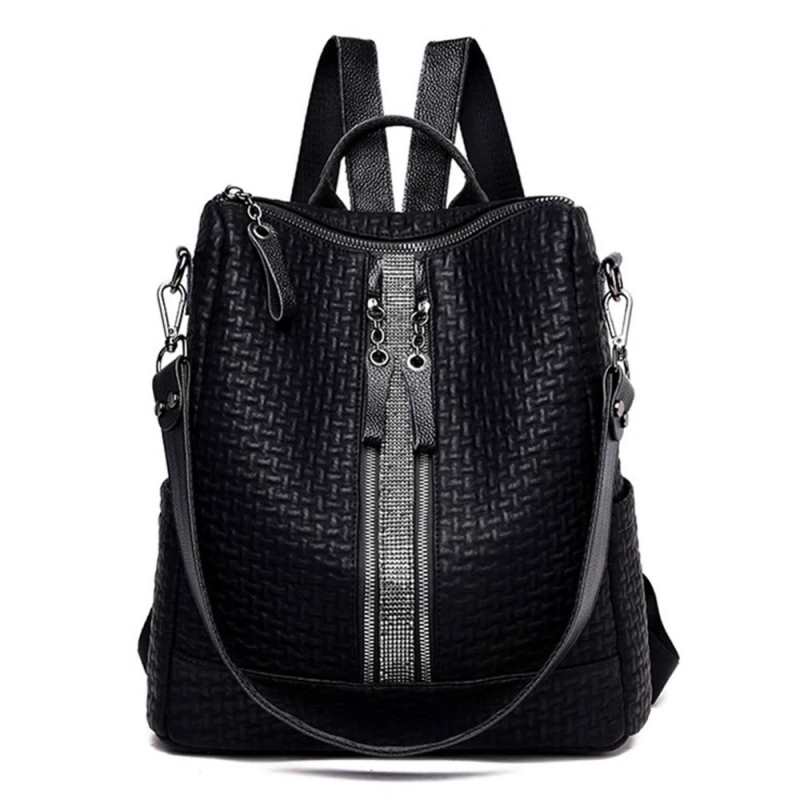 Fashion Splice kontrastowe kolorowe plecaki dla kobiet miekkie skorzane szkolne torby dla nastolatkow dziewczyny o duzej pojemnosci torba podrozna na ramie