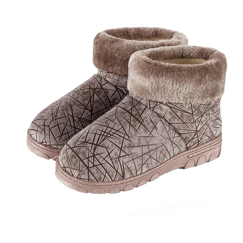 trend runway shoes women winter home slippers unisex plush snow shoes ladies snow slippers