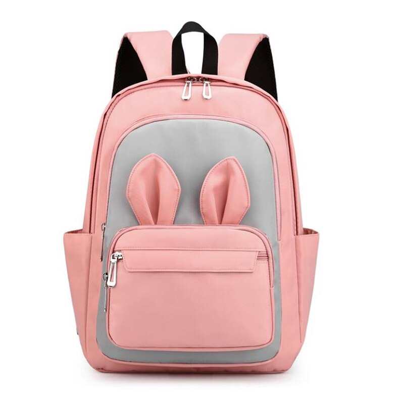 Tornister Mochila ucho krolika plecak ortopedyczny podstawowy plecak dziewczyny koreanski moda z Cute 3D kreskowkowy tornister wodoodporny