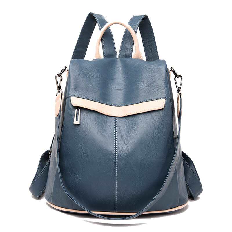 Nowe damskie plecaki skorzane wysokiej jakosci plecaki damskie o duzej pojemnosci plecak podrozny przeciw kradziezy torby szkolne dla dziewczynek
