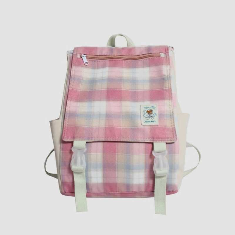Plecaki dla dziewczyn w stylu College Travel Plaid plecak na ramie Student School torba dla nastolatki dziewczyny Mochila 2021 nowe torby