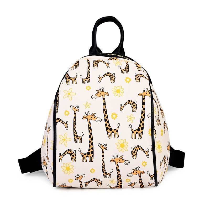 nowy nadruk plecak szkolne torby dla nastolatkow PU skora marka projektant zamek kobiet plecaki dziewczyny torba