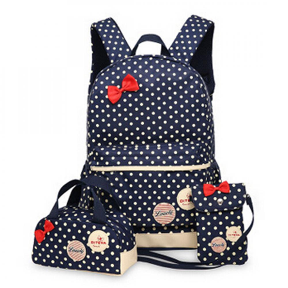 3 Pcs Set New waterproof Girl School Bags For Teenagers backpack WOMEN shoulder bags