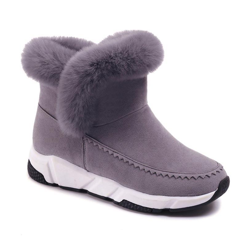 Women Shoes Woman Snow Boots Ankle Warm Platform Wedge Fashion Femme Ladies Boot Shoes Woman