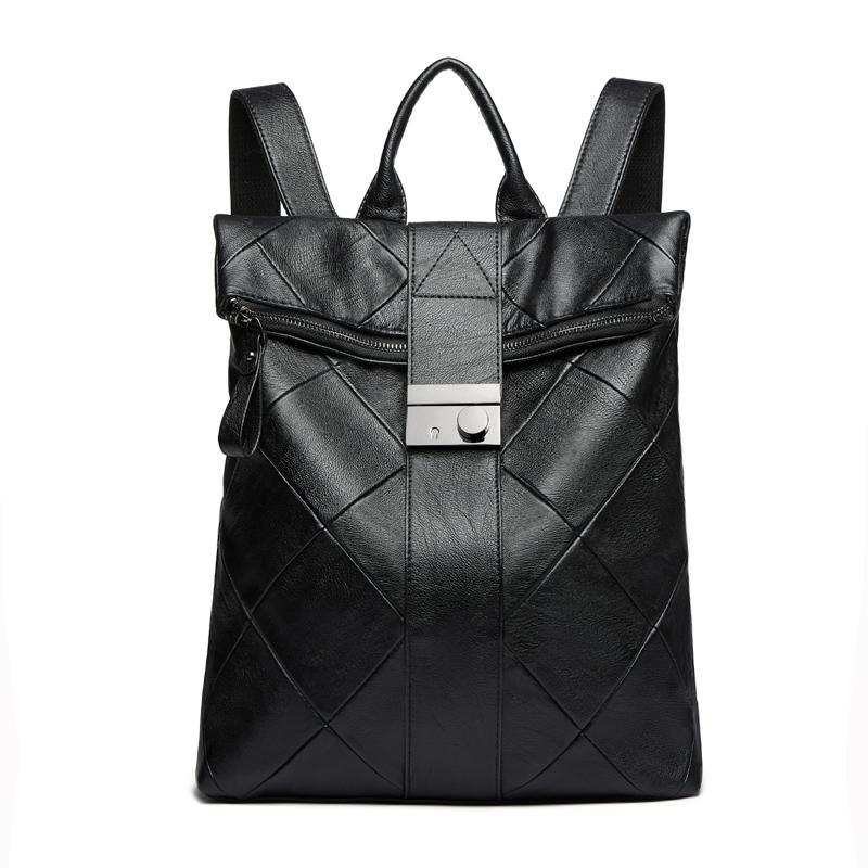 2019 New Luxury Genuine Leather Backpack Shoulder Bags For WOMEN Ladies High Quality Designer Bags Large Capacity Autumn Fashion