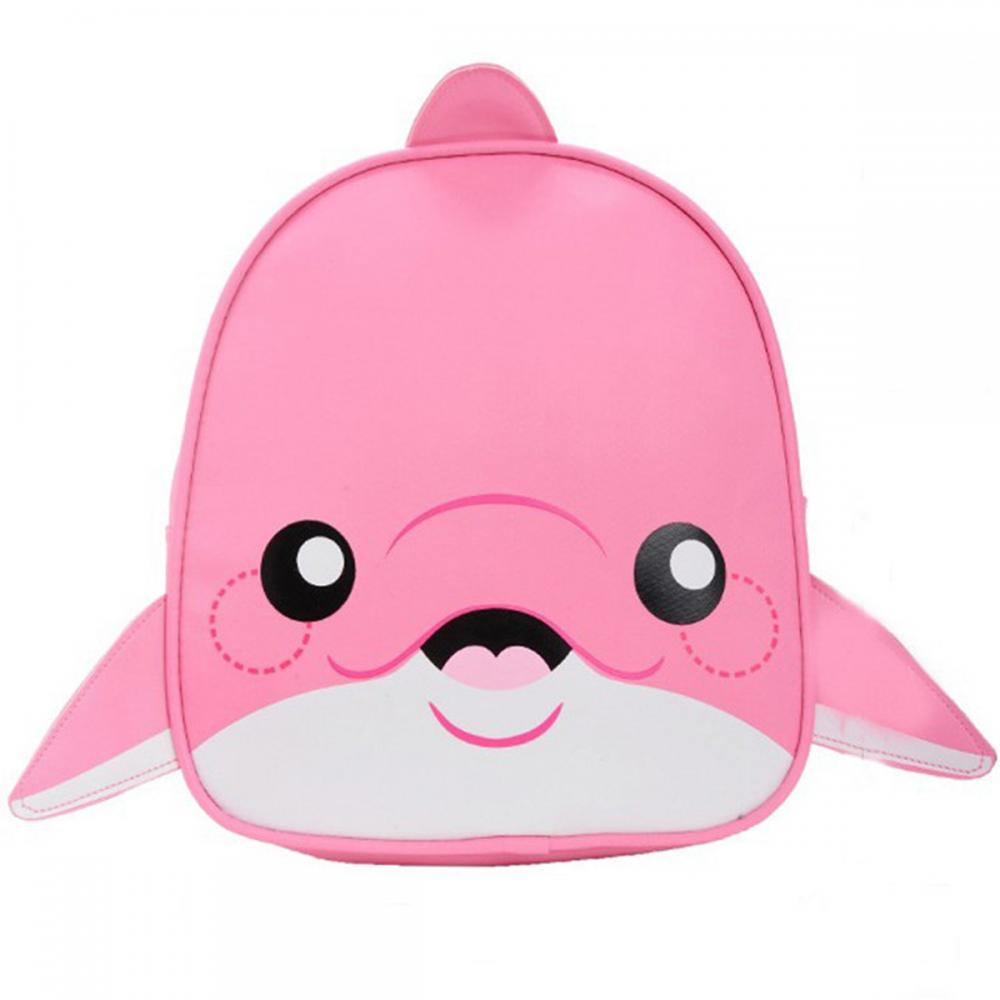 2020 Children Toddler Backpack 3D Cute Cartoon Dolphin School Bag Mini Travel Bag Daypack for Little Girls Boys